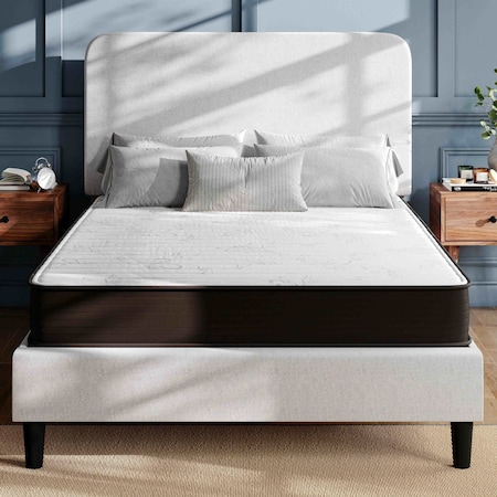 Flash Furniture Dream 8 Inch Hybrid Mattress, Full Size High Density Foam and Innerspring Mattress in a Box DR-E238-B-F-GG